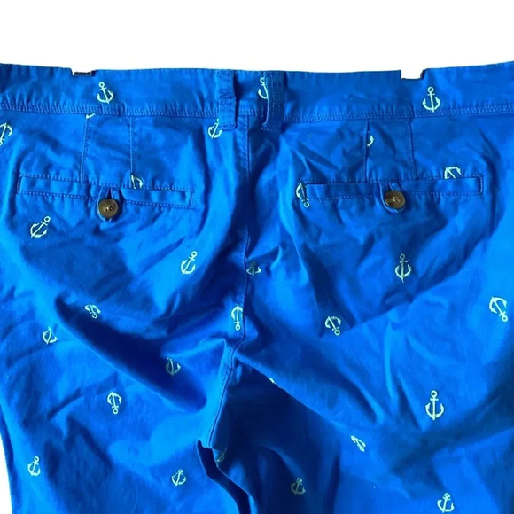 OLD NAVY | Women's Embroidered-Anchor Boyfriend Chino Khakis Blue Pants Size 16 - Picture 5 of 7